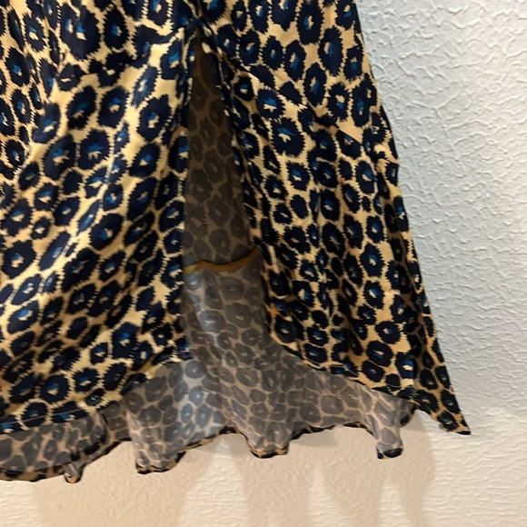 Anthropologie Maeve leopard bias midi skirt medium - Picture 5 of 7